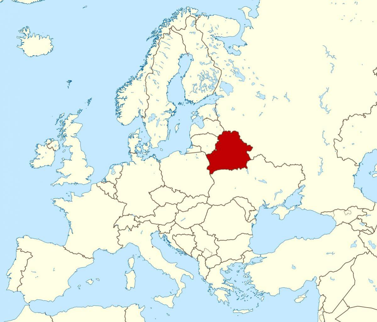 Baltarusijos ir vietą pasaulio žemėlapyje