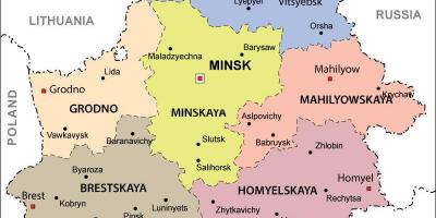 Baltarusijos politinis žemėlapis