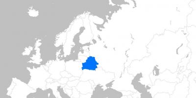 Žemėlapis Baltarusijai europoje