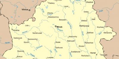Žemėlapis: baltarusija